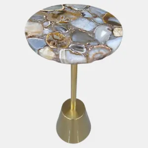 Agate Top Accent Table