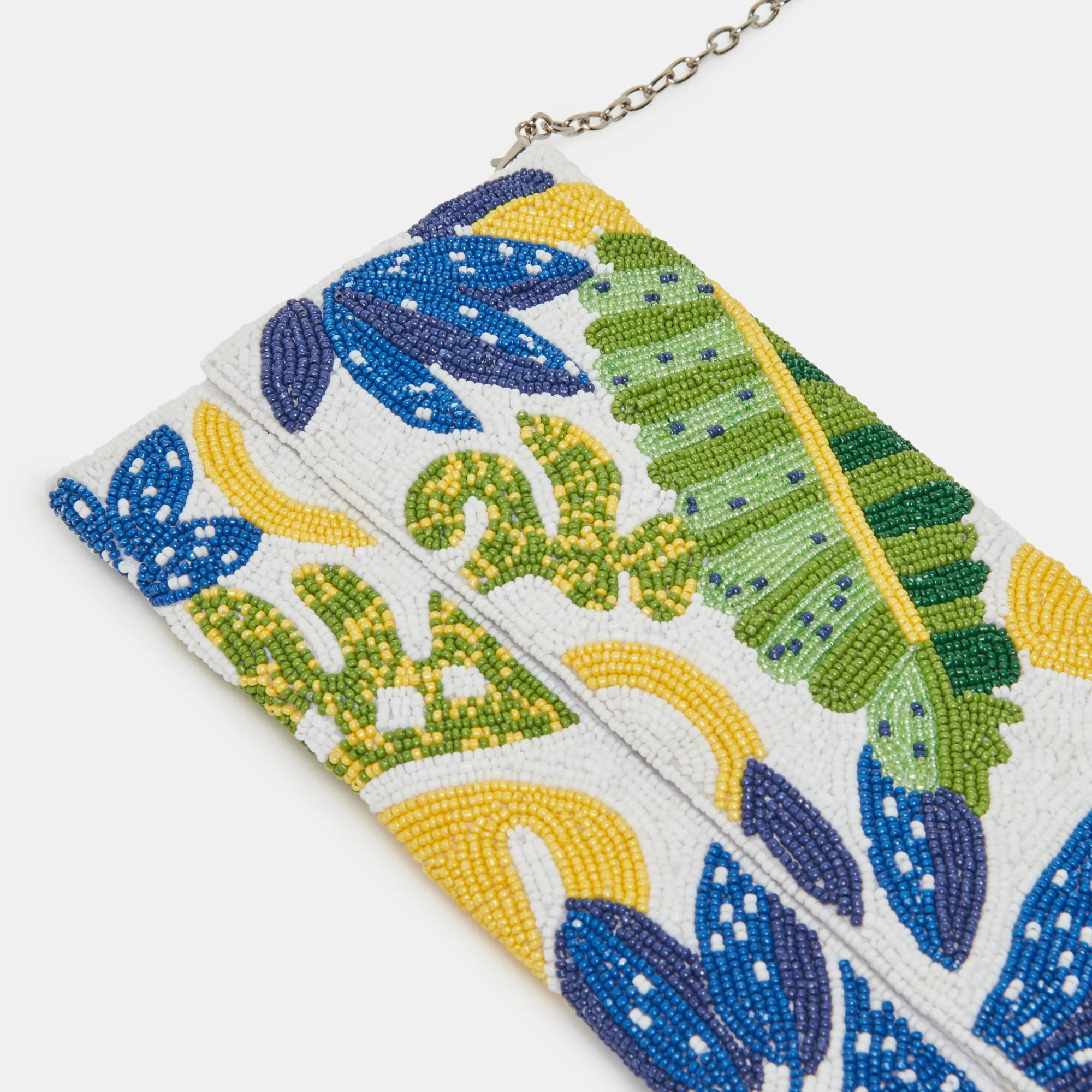 AMALFI CLUTCH BLUE MULTI BEADED