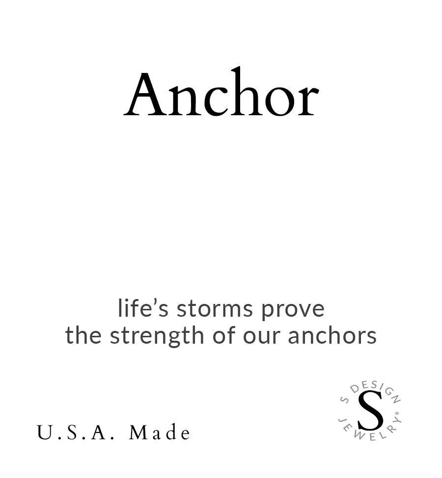 Anchor | Stone Beaded Charm Bracelet | Rose Quartz