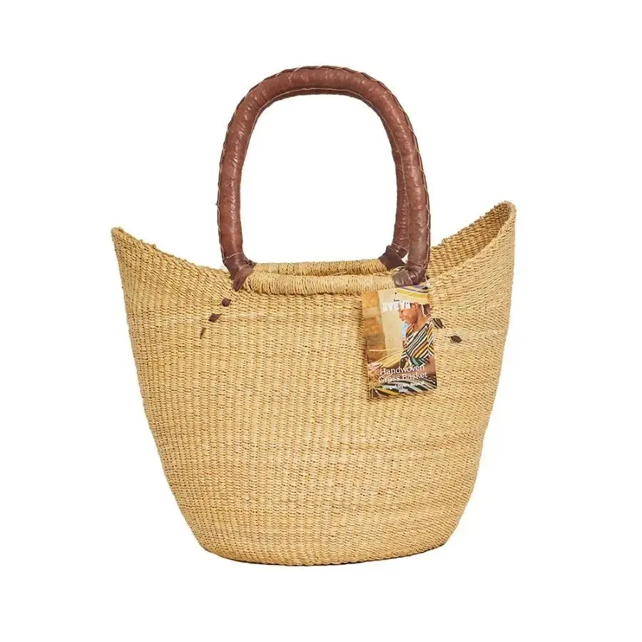 Ayya Winged Grass Basket, Natural 17" x 9" x 14" 1 Basket