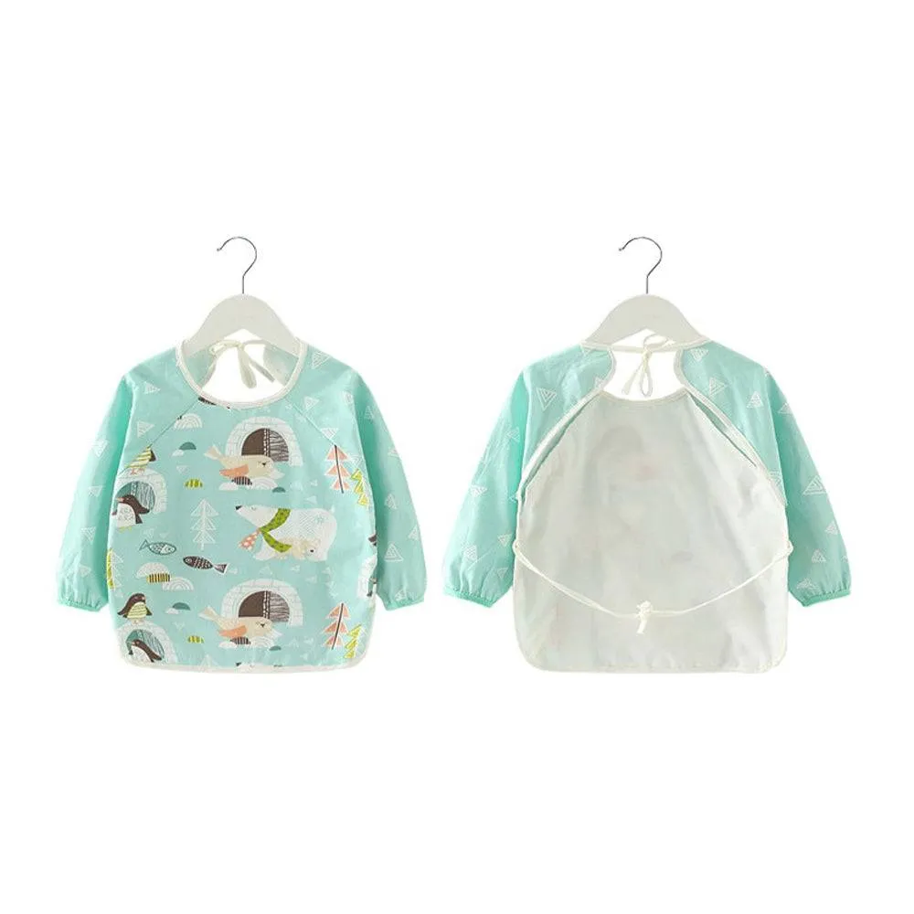 Baby Long Sleeve Apron Smock Bib Cars & Planes