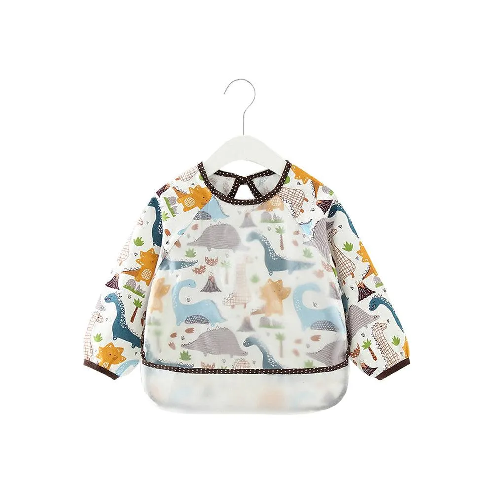 Baby Long Sleeve Apron Smock Bib Dinosaur & Friends