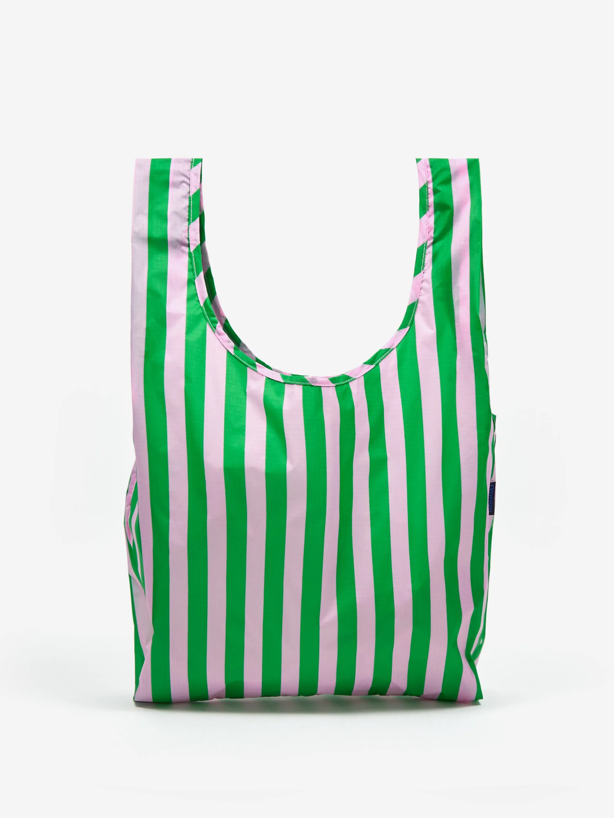 BAGGU Standard Baggu - Pink Green Awning Stripe