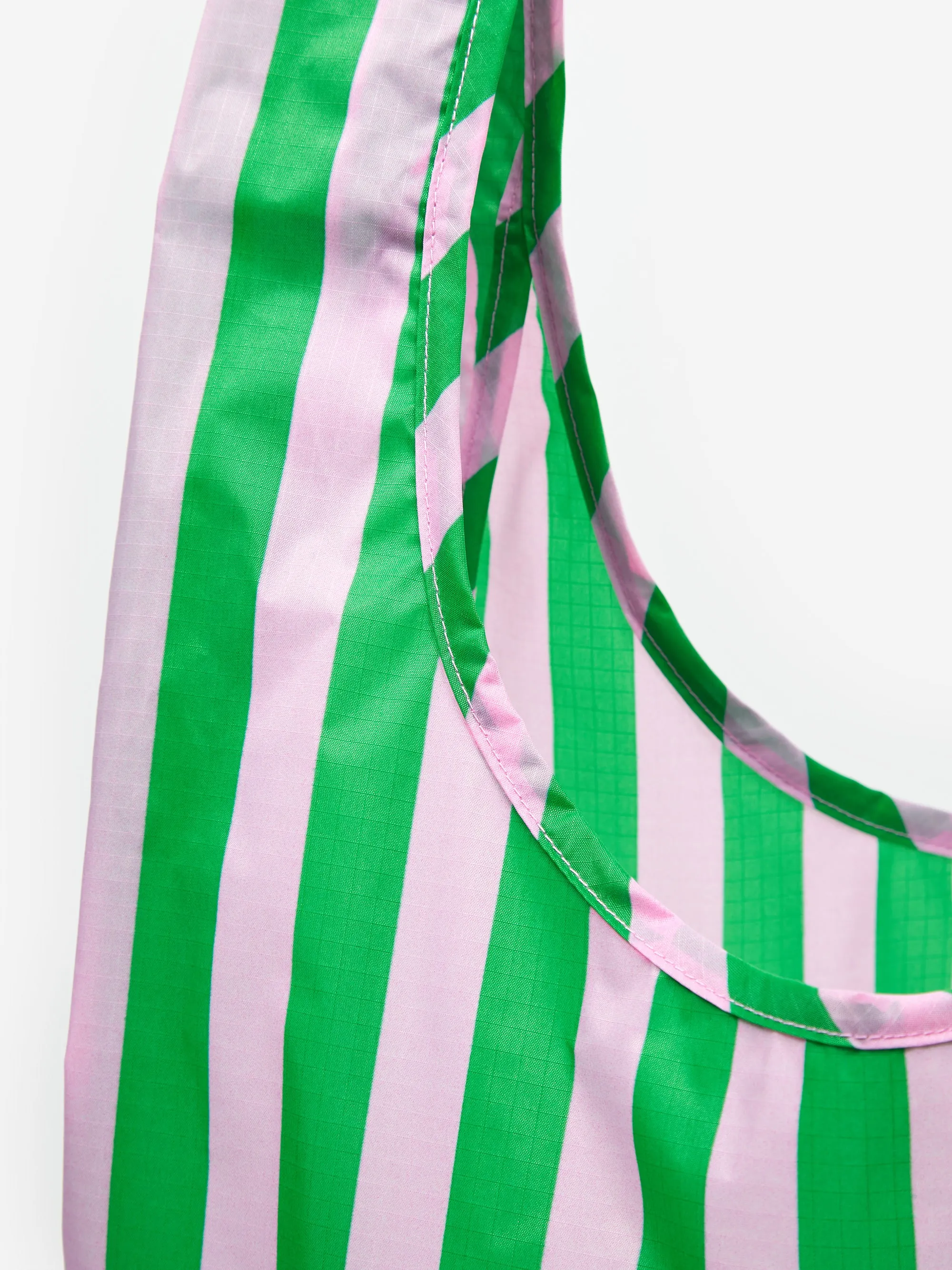 BAGGU Standard Baggu - Pink Green Awning Stripe