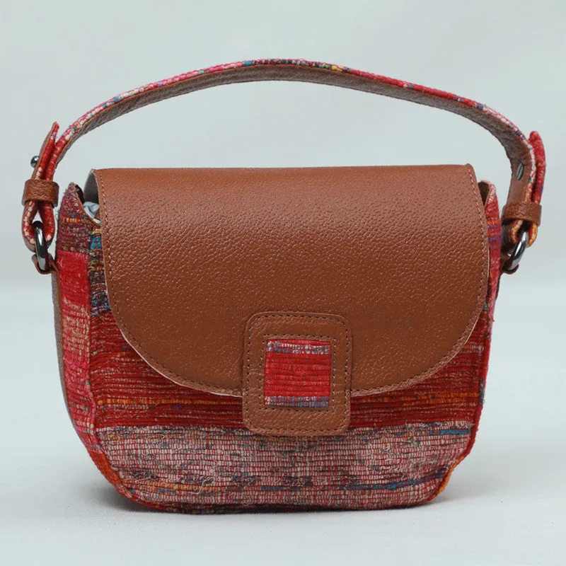 Banana Leather Crossbody Sling Bag For Women | Red