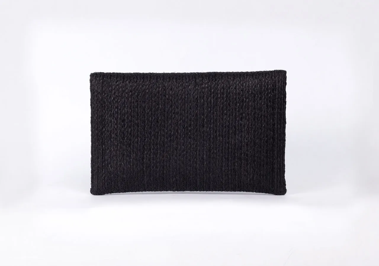 Bangkok Craft - Sisal Clutch Bag (Black)