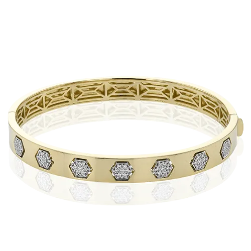 BANGLE IN 18K GOLD WITH DIAMONDS