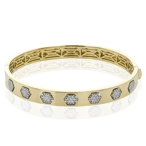 BANGLE IN 18K GOLD WITH DIAMONDS