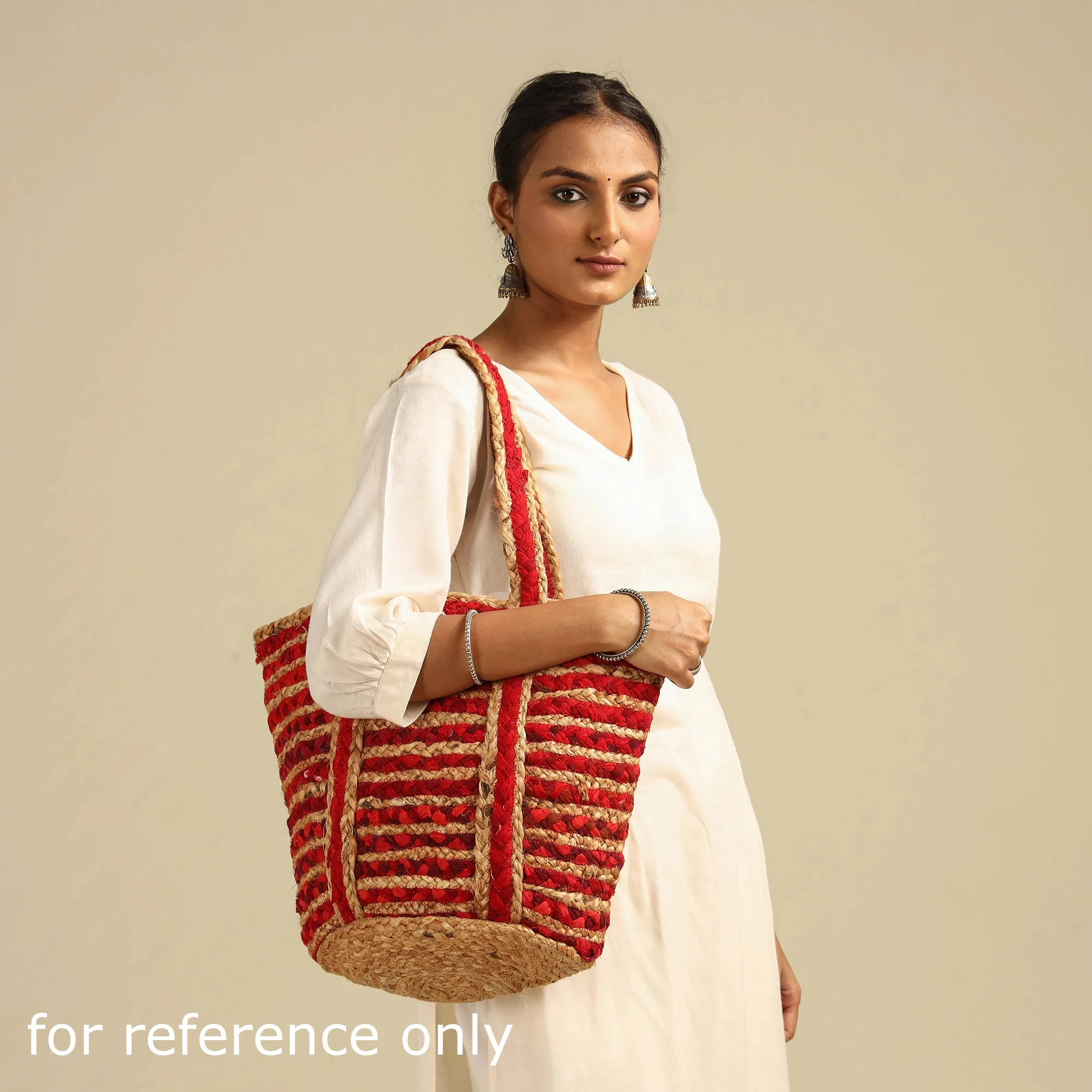 Beige - Handcrafted Multipurpose Jute Shoulder Bag