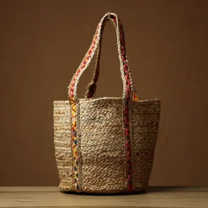 Beige - Handcrafted Multipurpose Jute Shoulder Bag