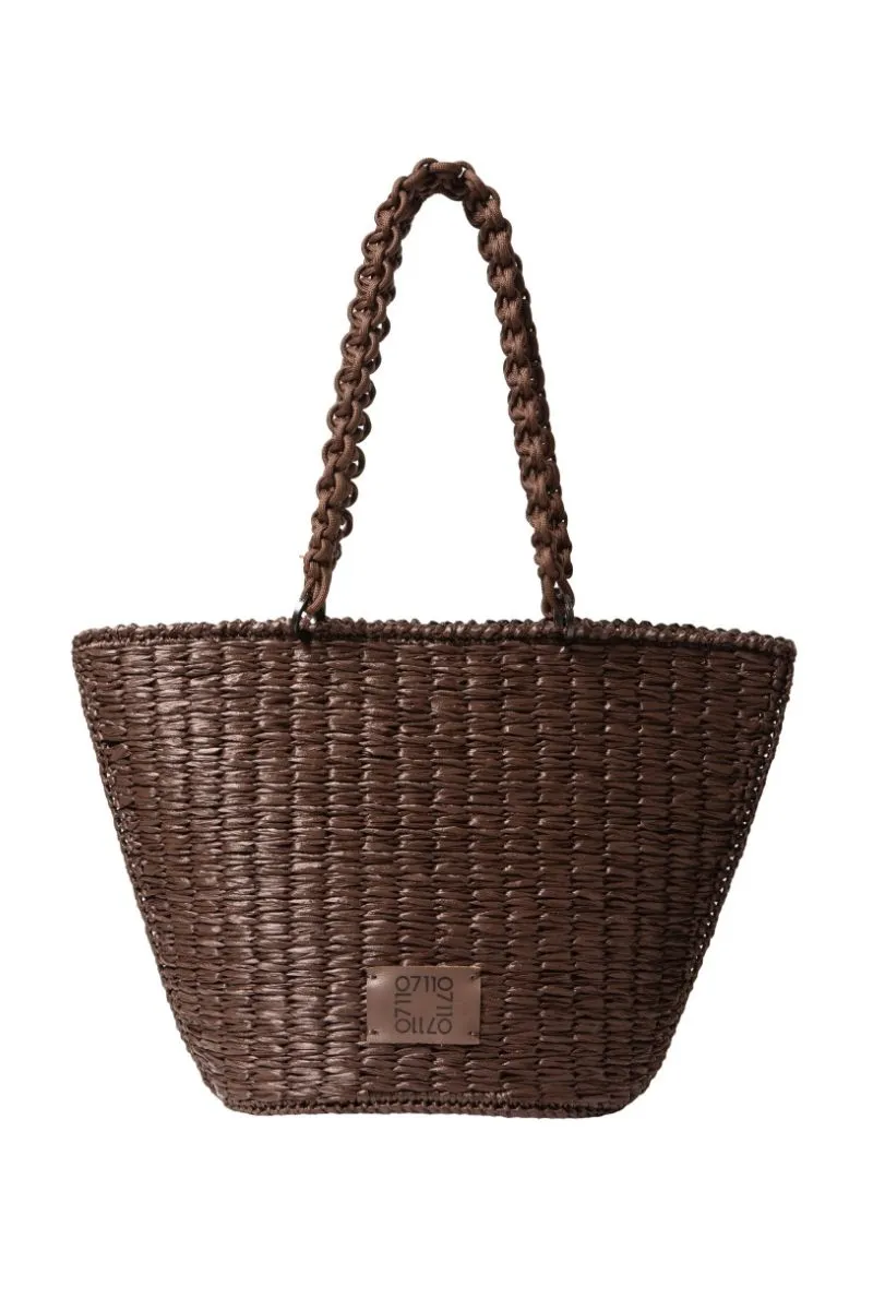 BROWN GALIA BEACH BAG