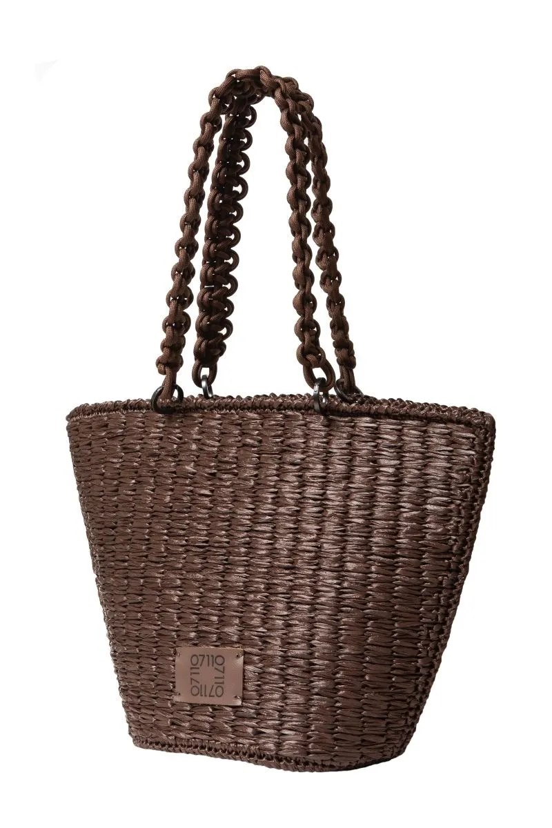 BROWN GALIA BEACH BAG