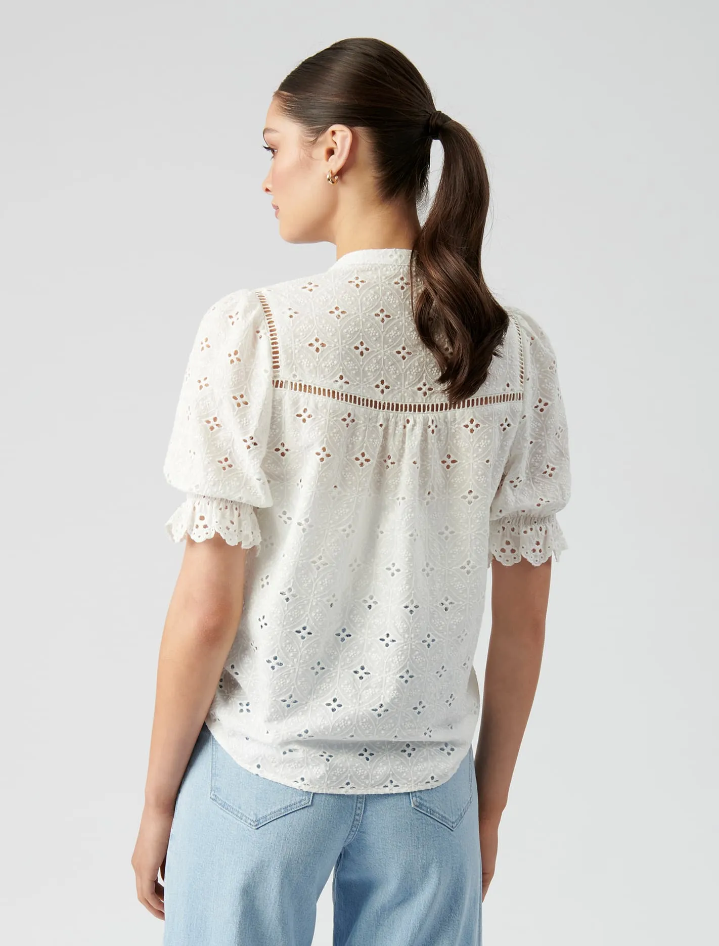 Callie Broderie Blouse