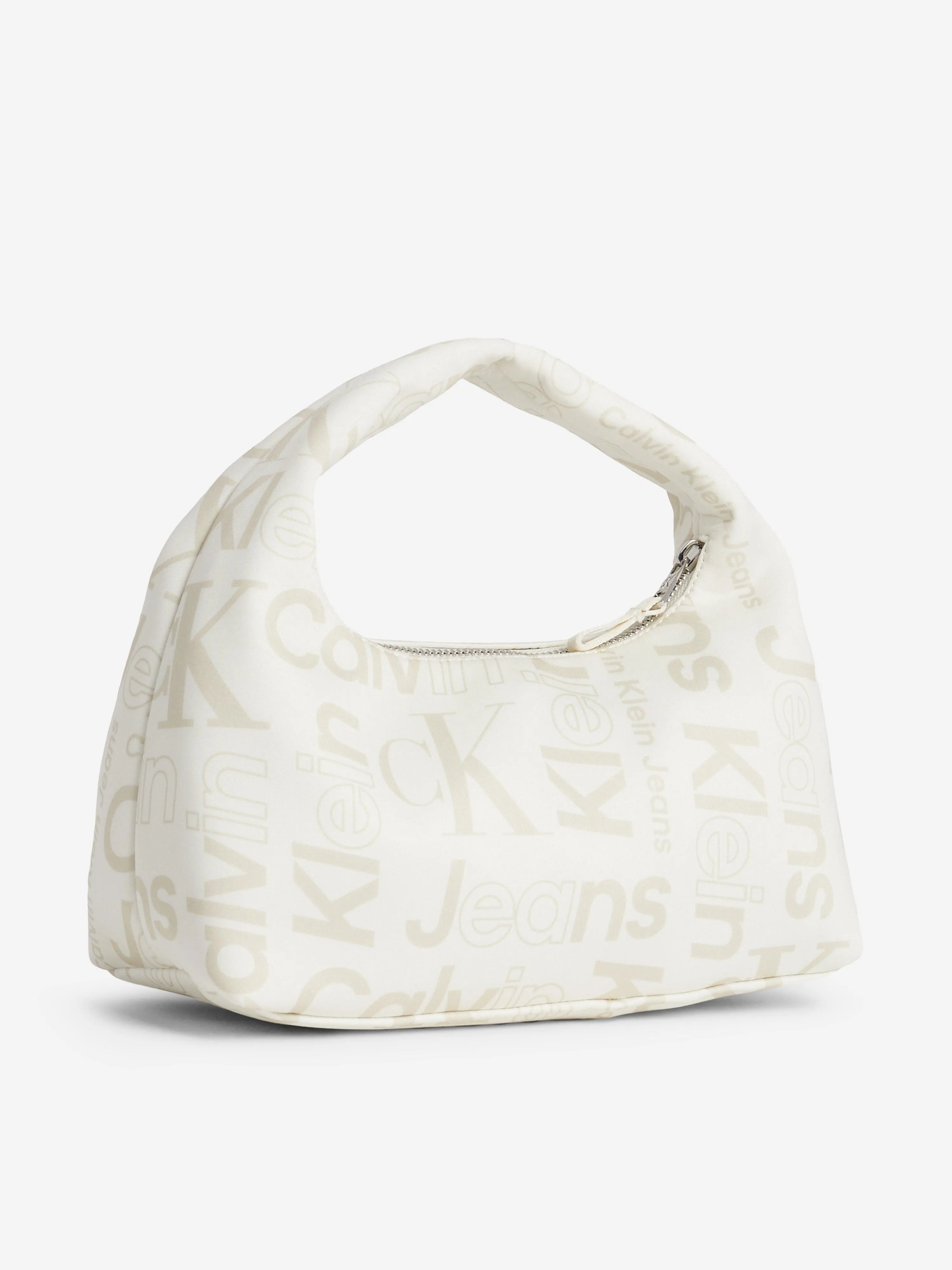 Calvin Klein Kids Logo Shoulder Bag in Beige