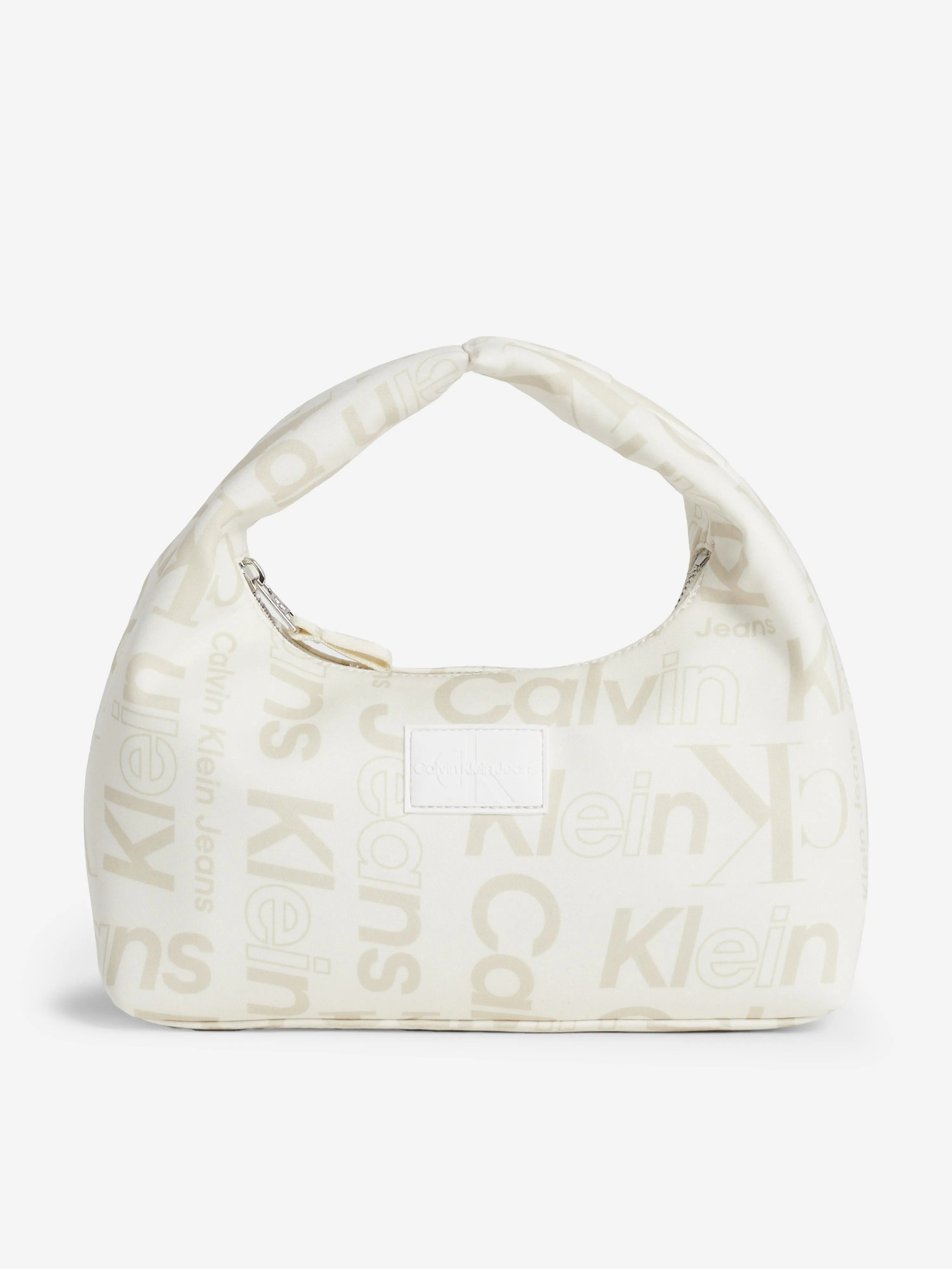 Calvin Klein Kids Logo Shoulder Bag in Beige