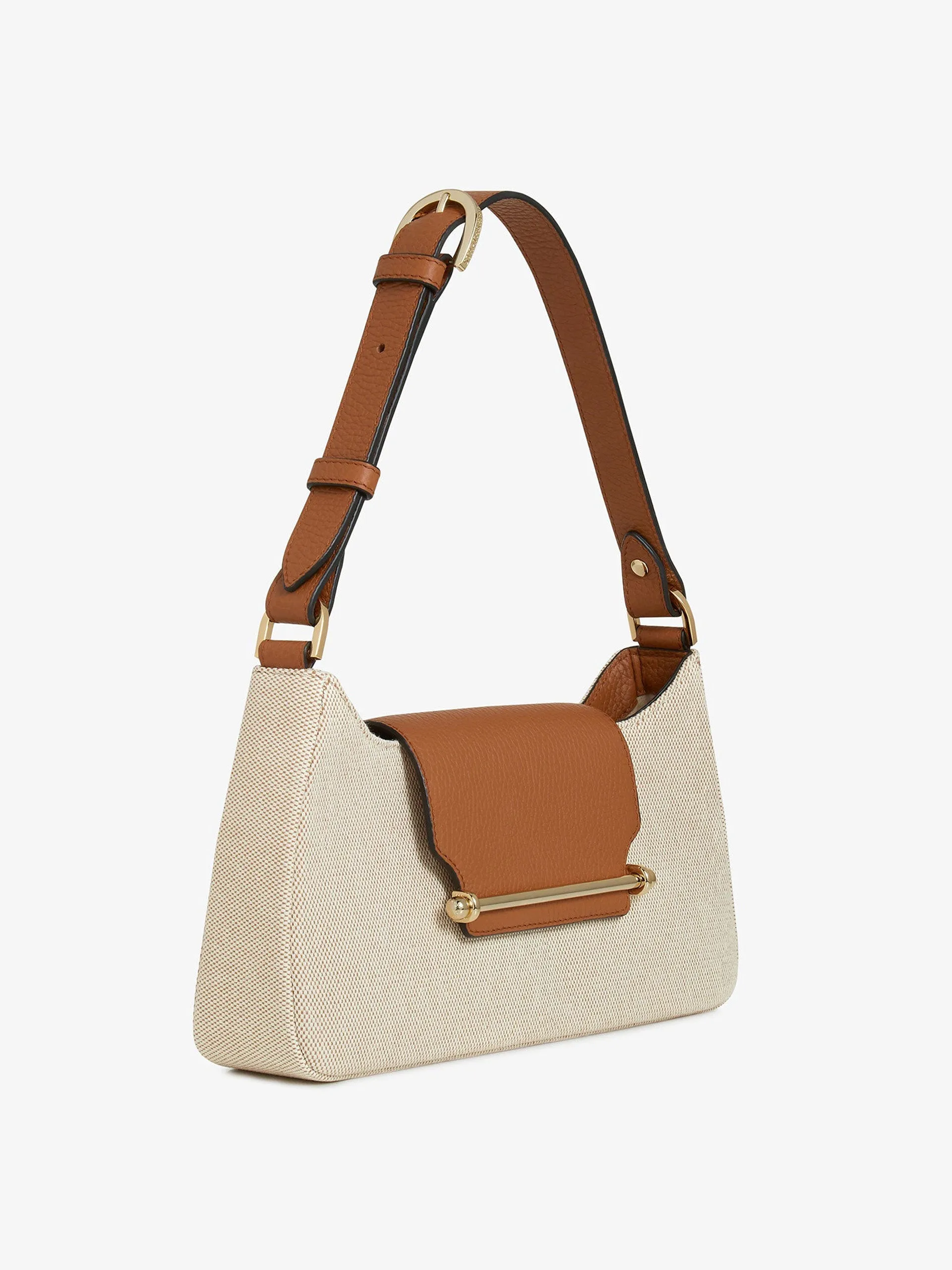 Canvas, ecru, tan Multrees Omni shoulder bag