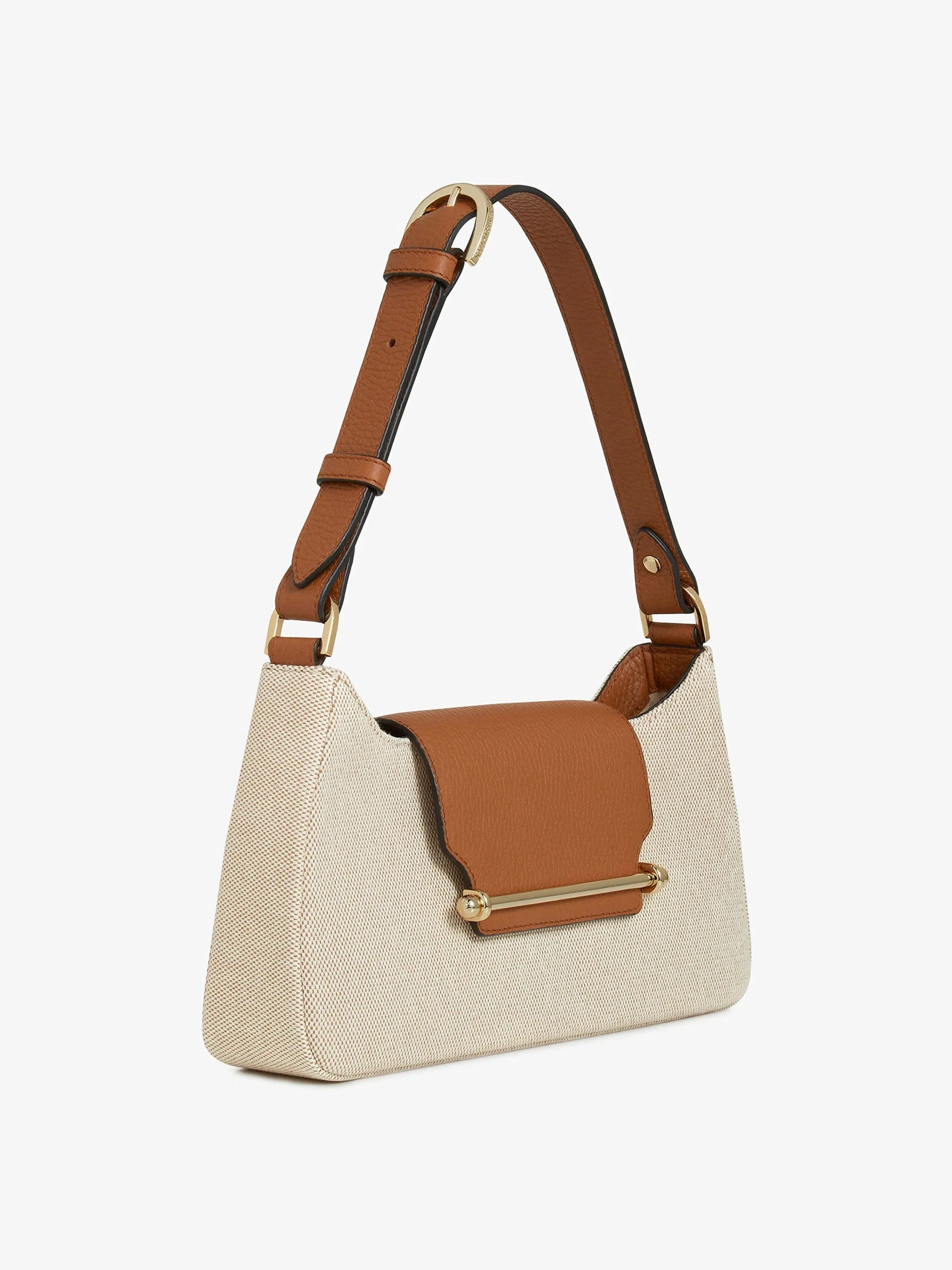 Canvas, ecru, tan Multrees Omni shoulder bag