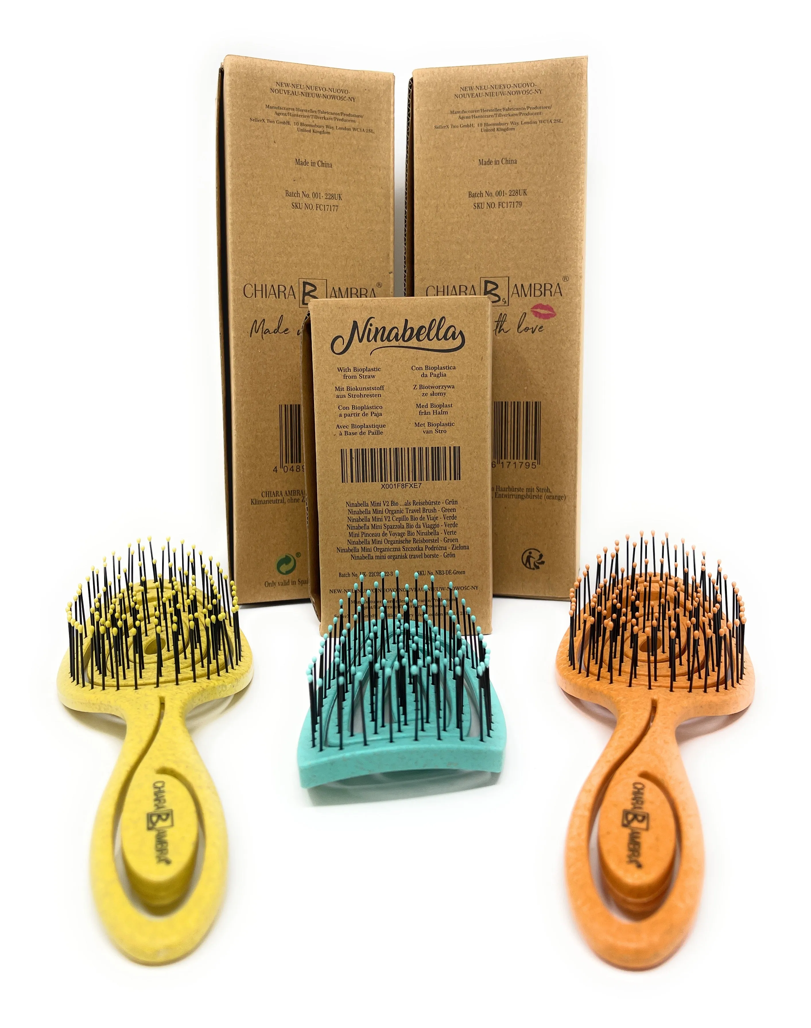 CHIARA AMBRA Detangling Hair Brush Set