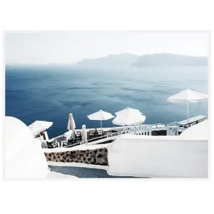 Coastal Santorini Wall Art