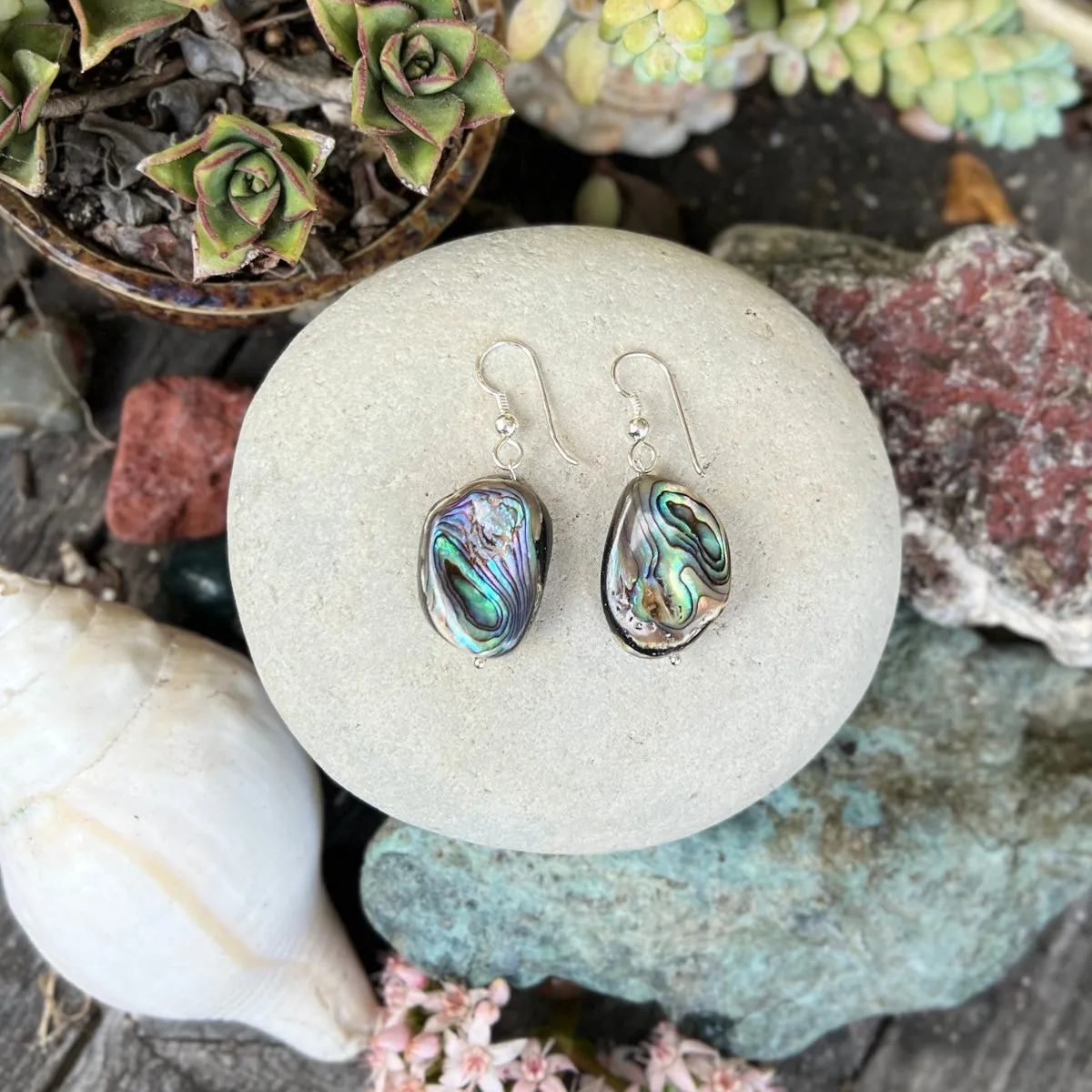 Coastal Treasures Abalone Earrings