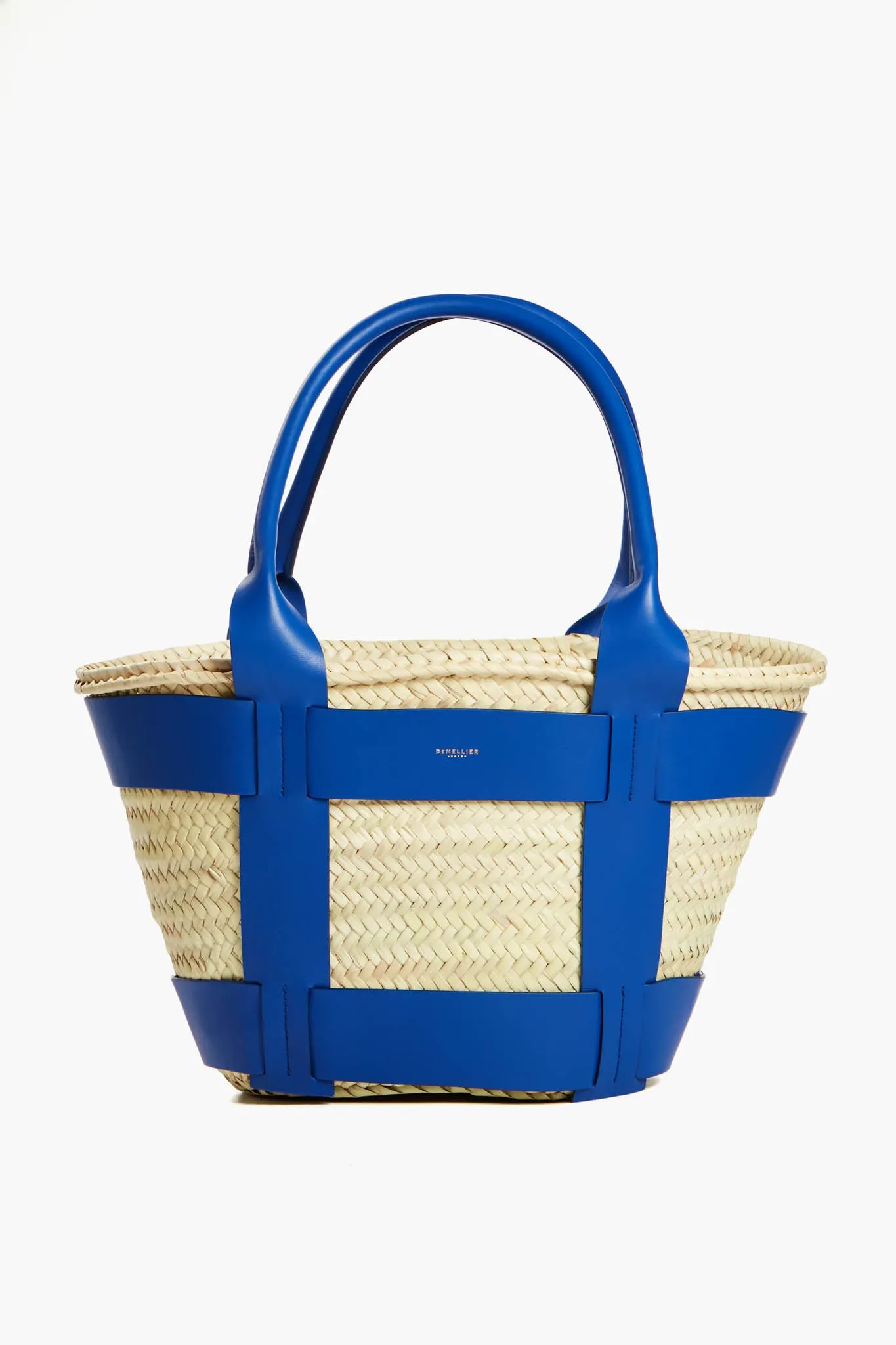 Cobalt Blue Natural Raffia Santorini Bag