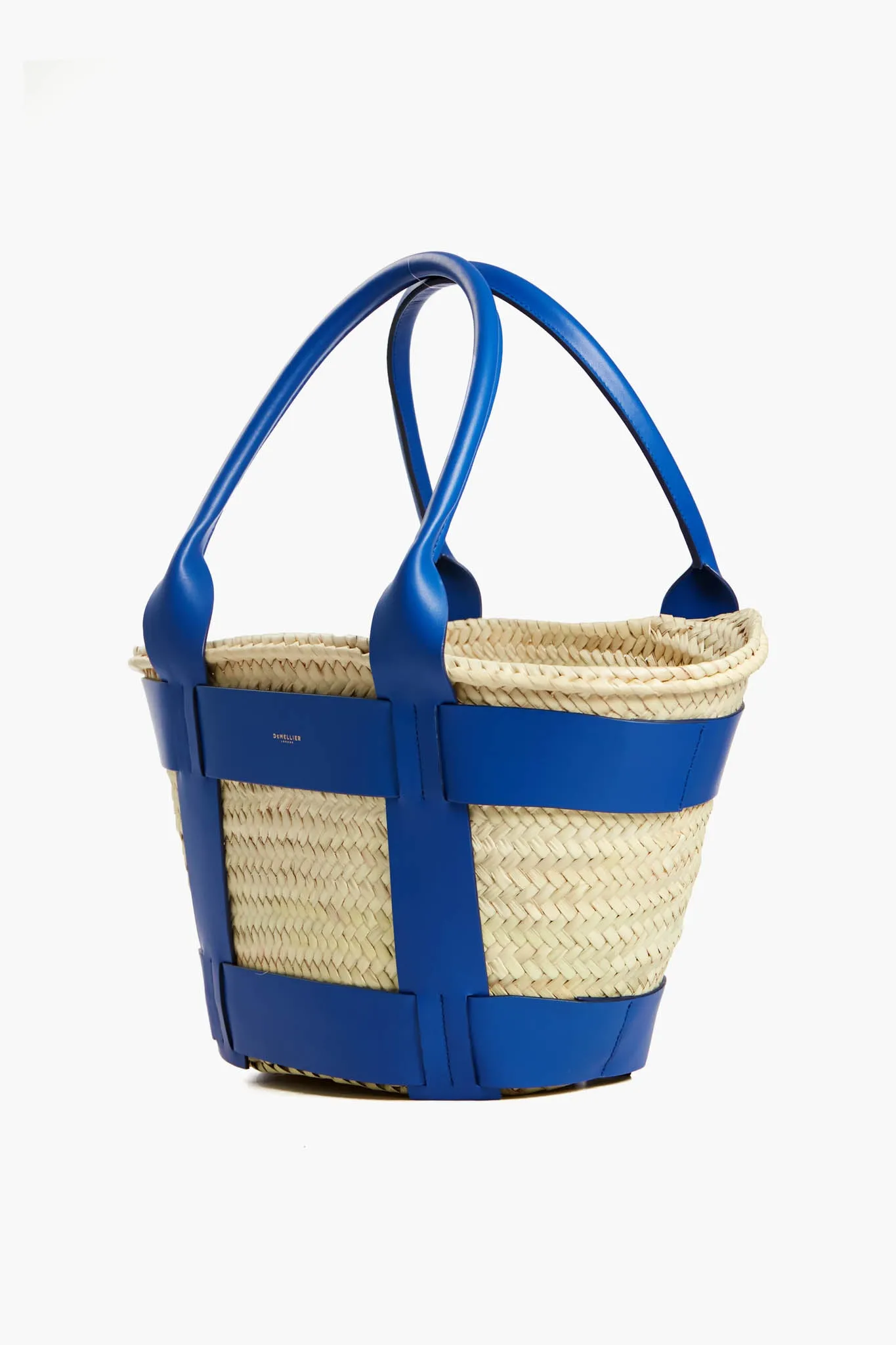 Cobalt Blue Natural Raffia Santorini Bag