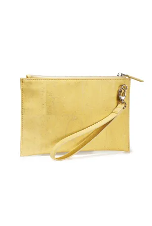 Cork Pouch Bag col. yellow