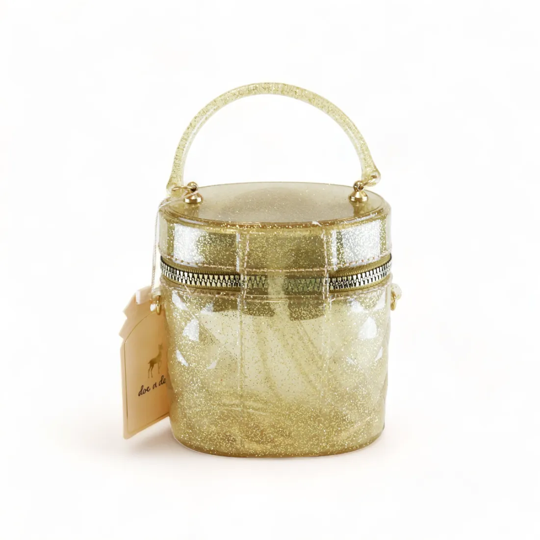 Cylindrical Jelly Purse - Gold