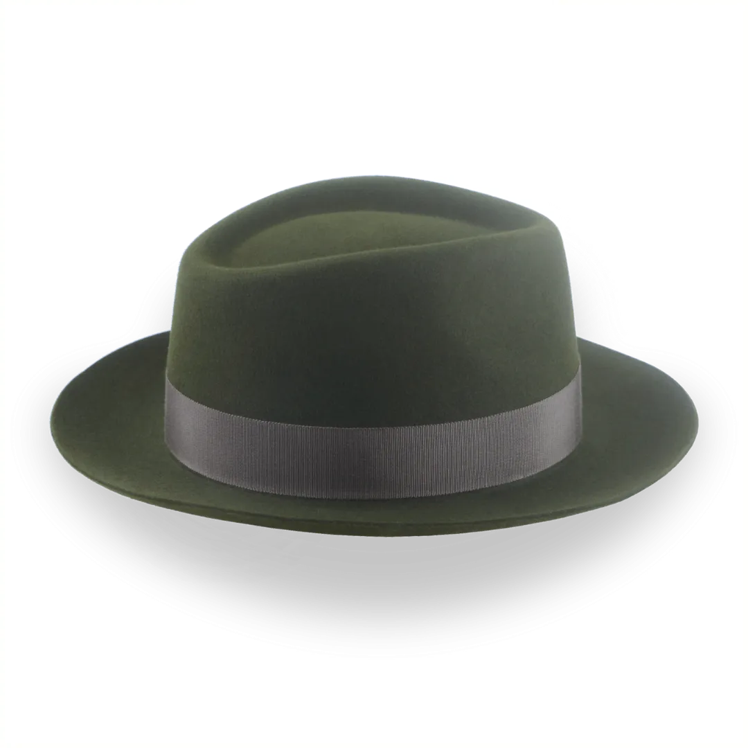 Dark Green Fedora Hat for Men in Premium Fur Felt | The Hunter