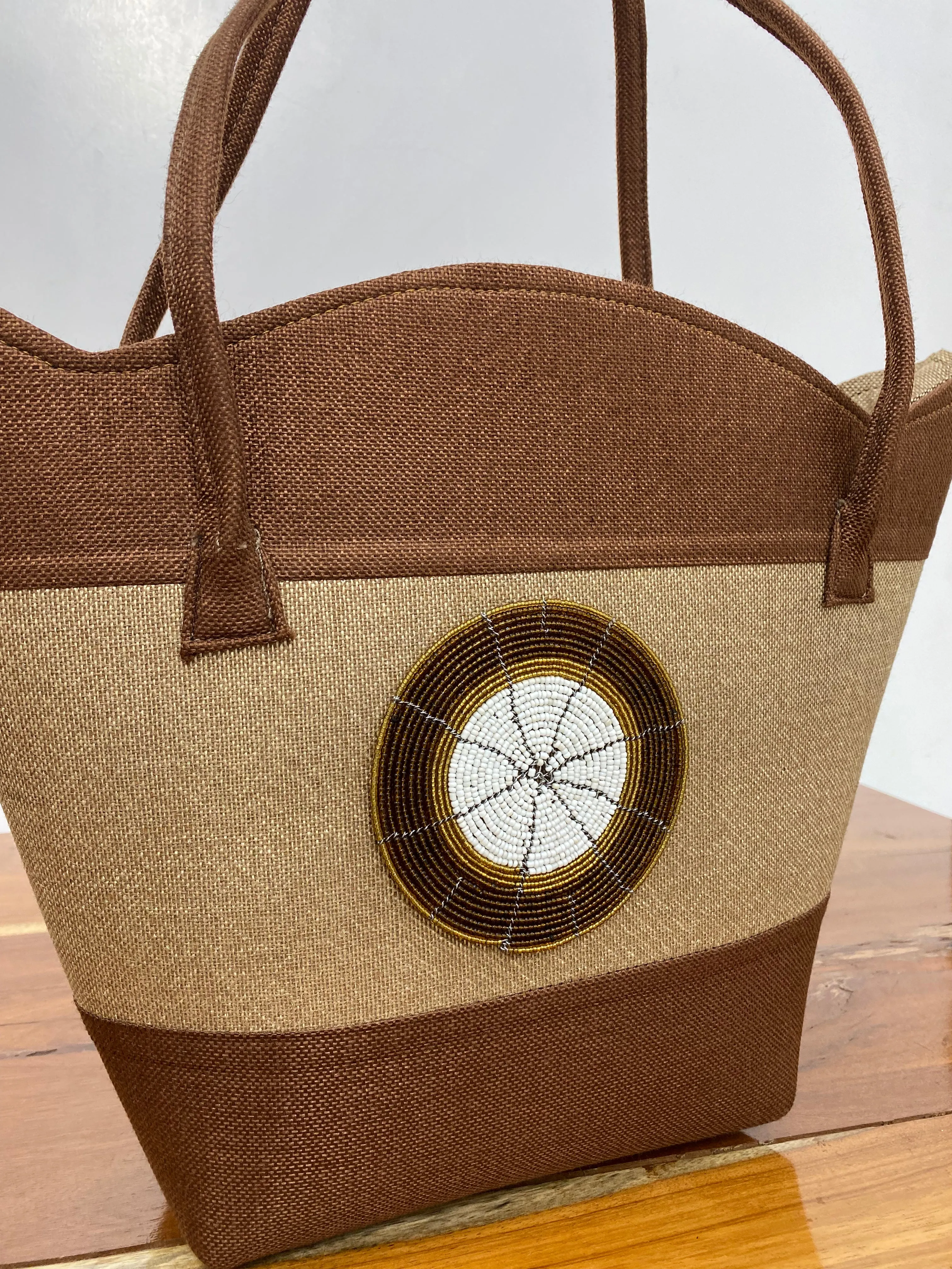 Earth tone Maasai Handbag