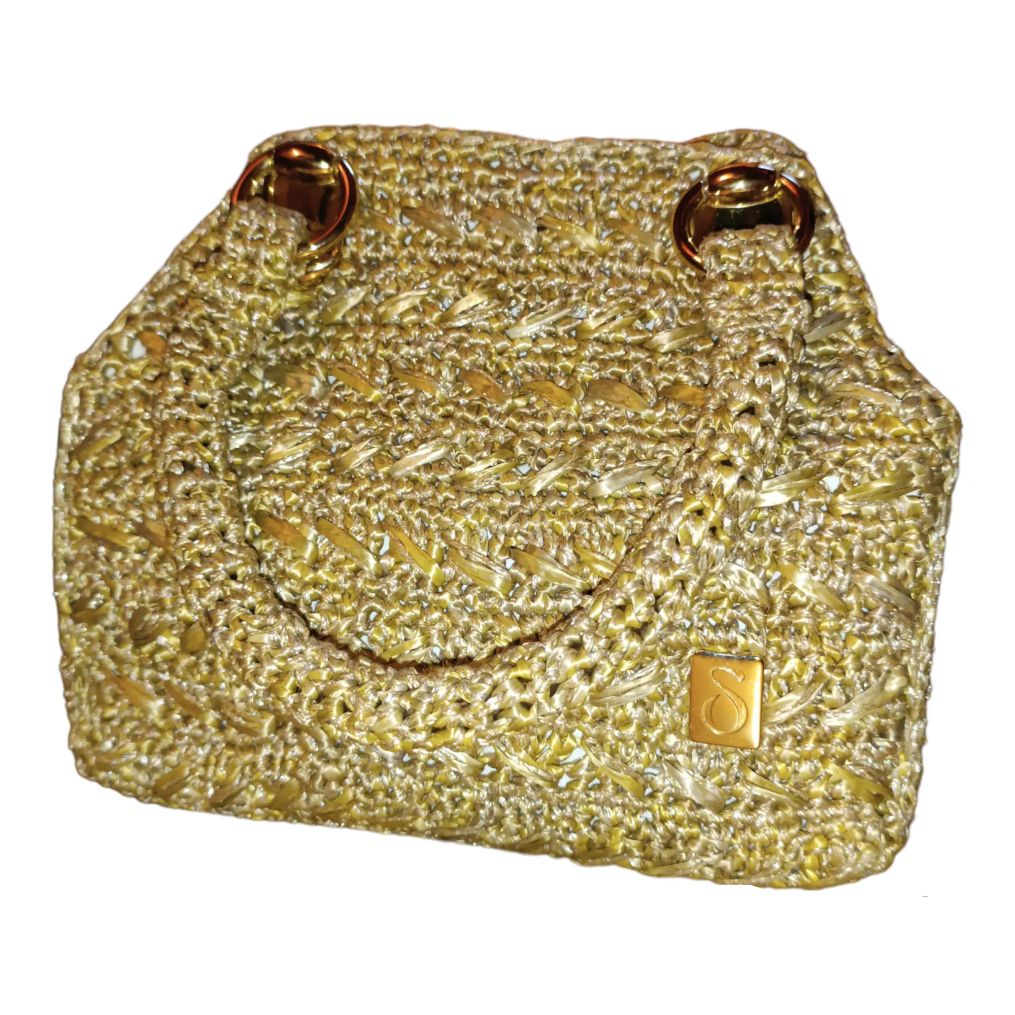 ELEGANT GOLD WEAVE BAG