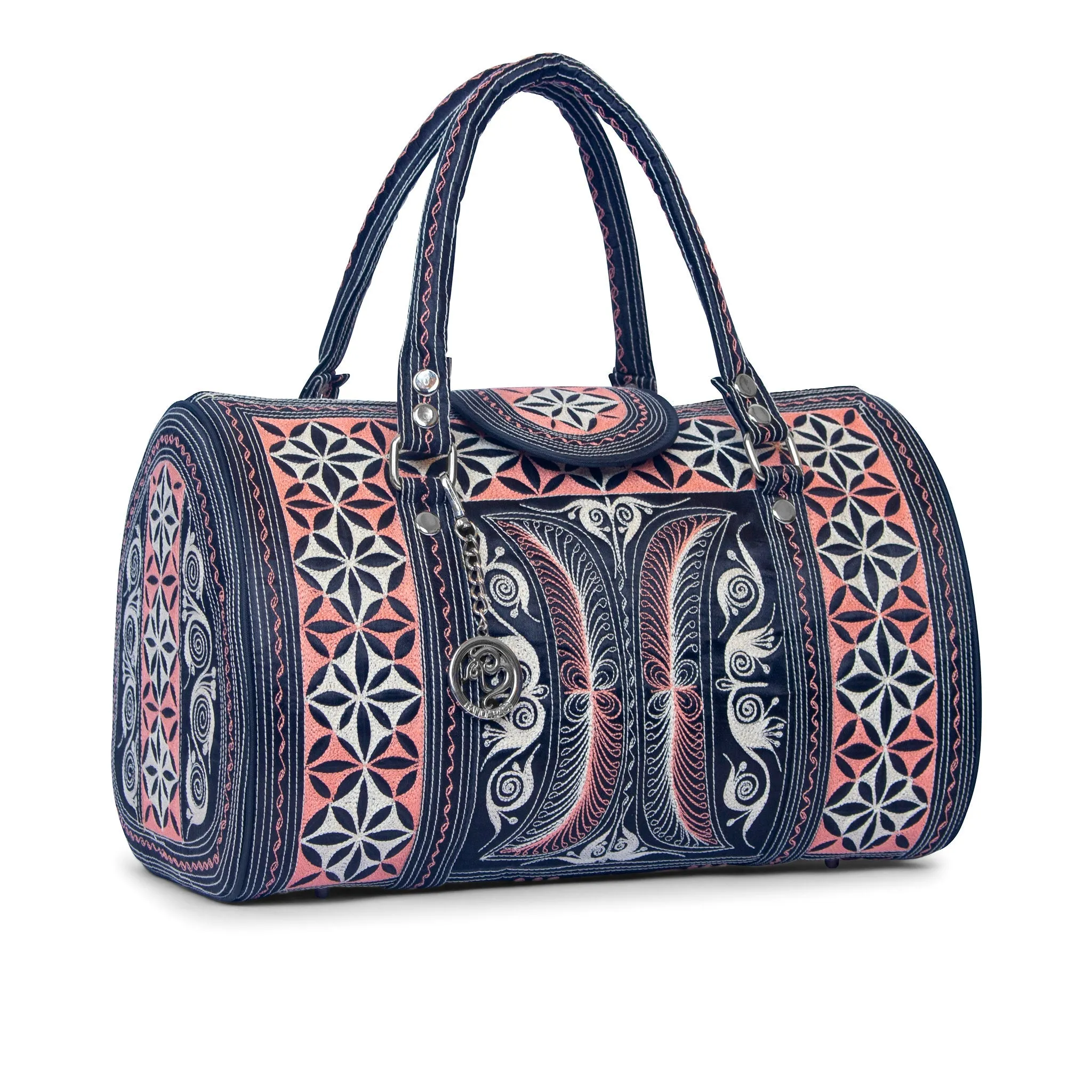 Embroidered Mini Weekender Bag