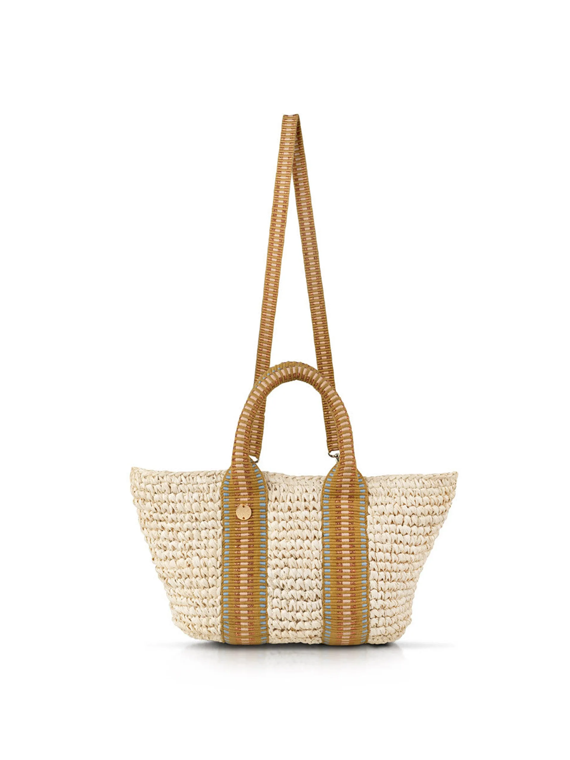 Gili raffia tote bag