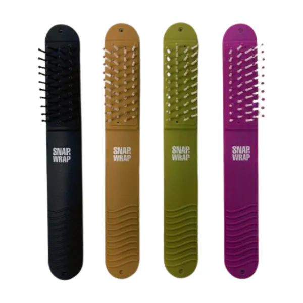 Glamza 'Snap N Wrap' 2 in 1 Hair Brush & Hair Bun