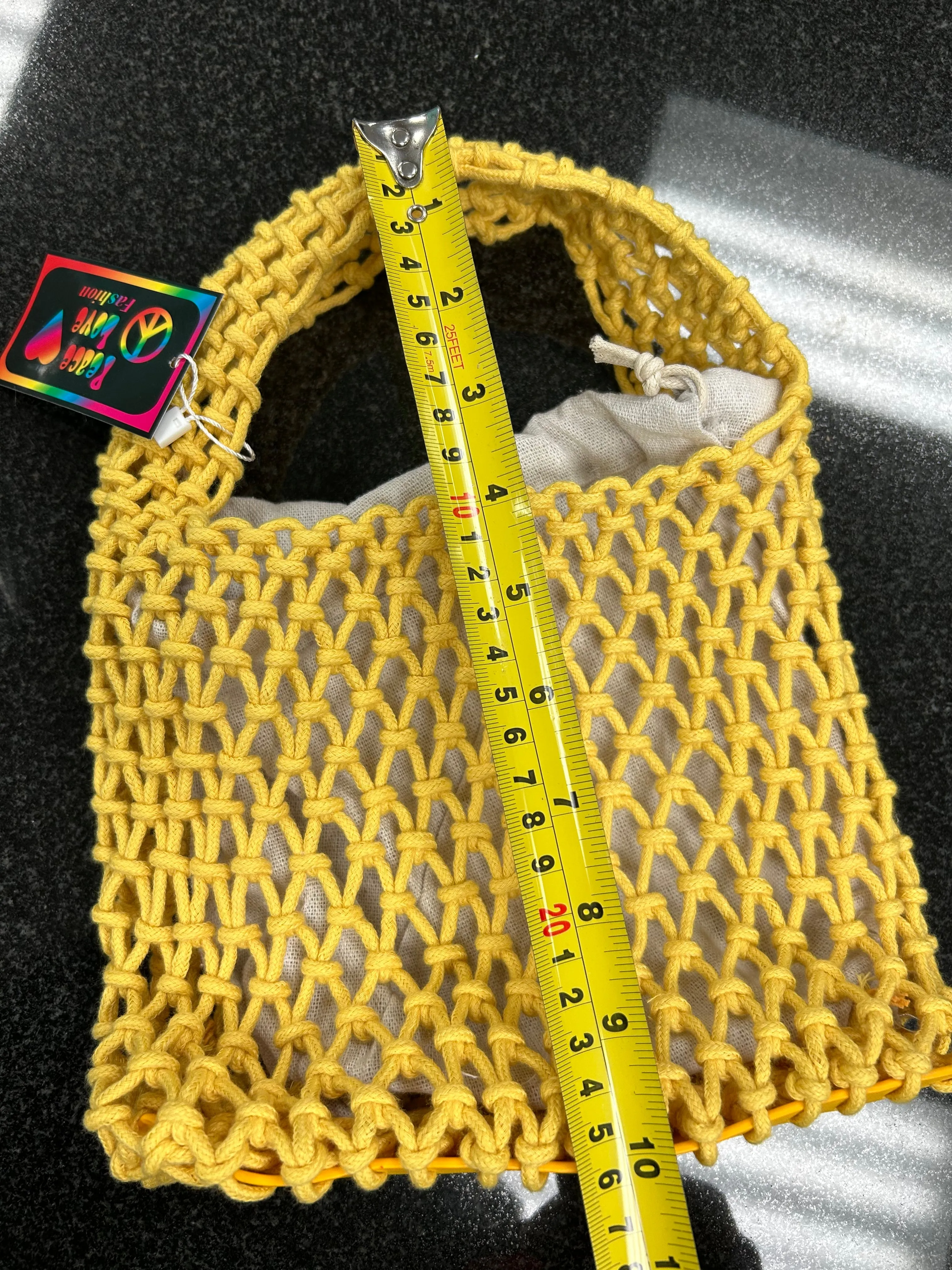 Handmade Summer Crochet Woven Mesh Bag - Assorted Colors