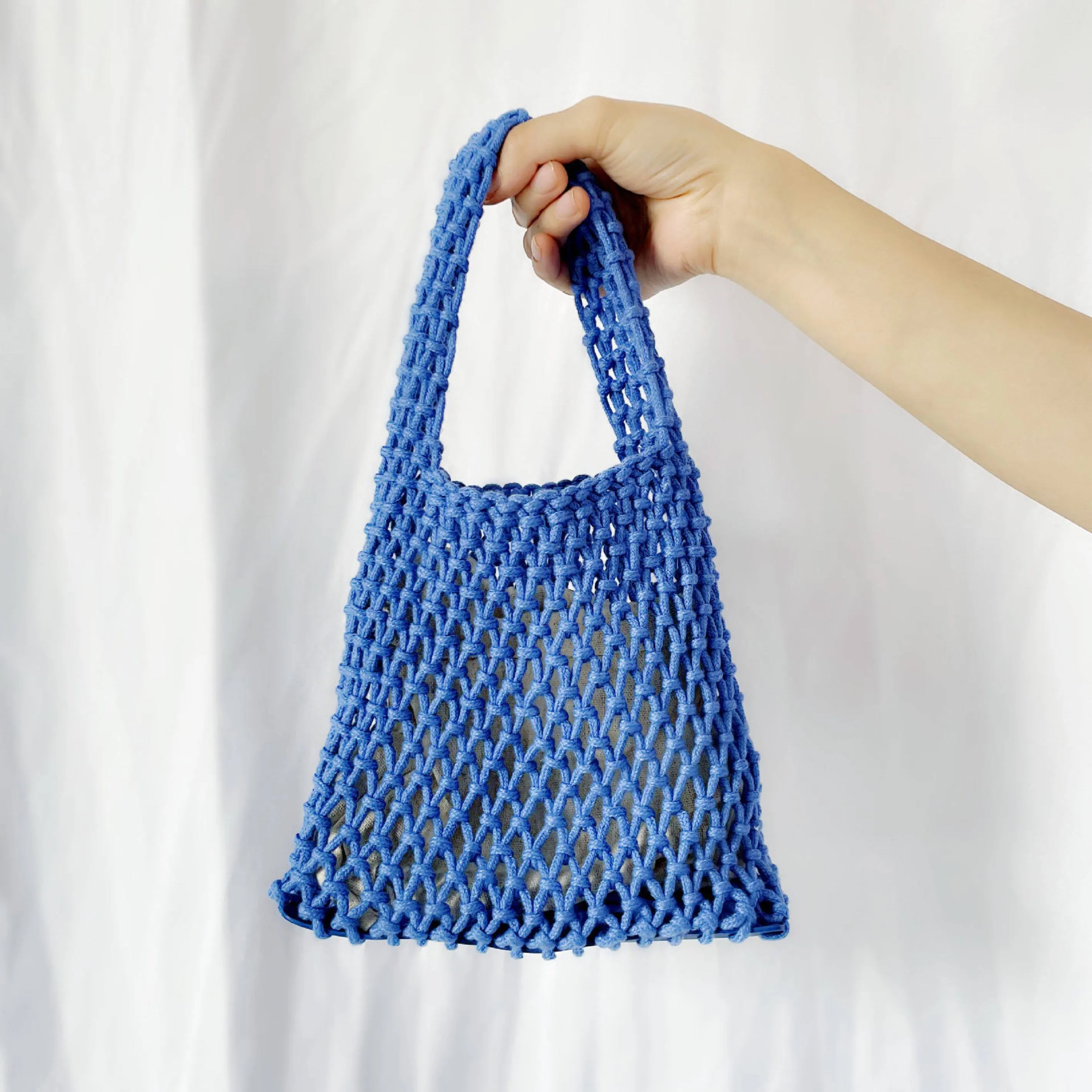 Handmade Summer Crochet Woven Mesh Bag - Assorted Colors