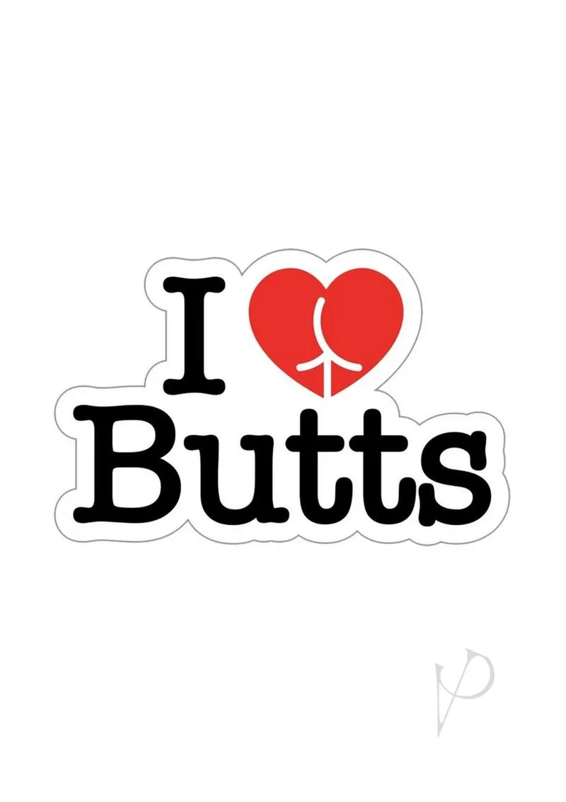 I Love Butts Enamel Pin