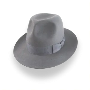 Indiana Jones Grey Fedora in Premium Beaver Fur Felt | The Pulsar