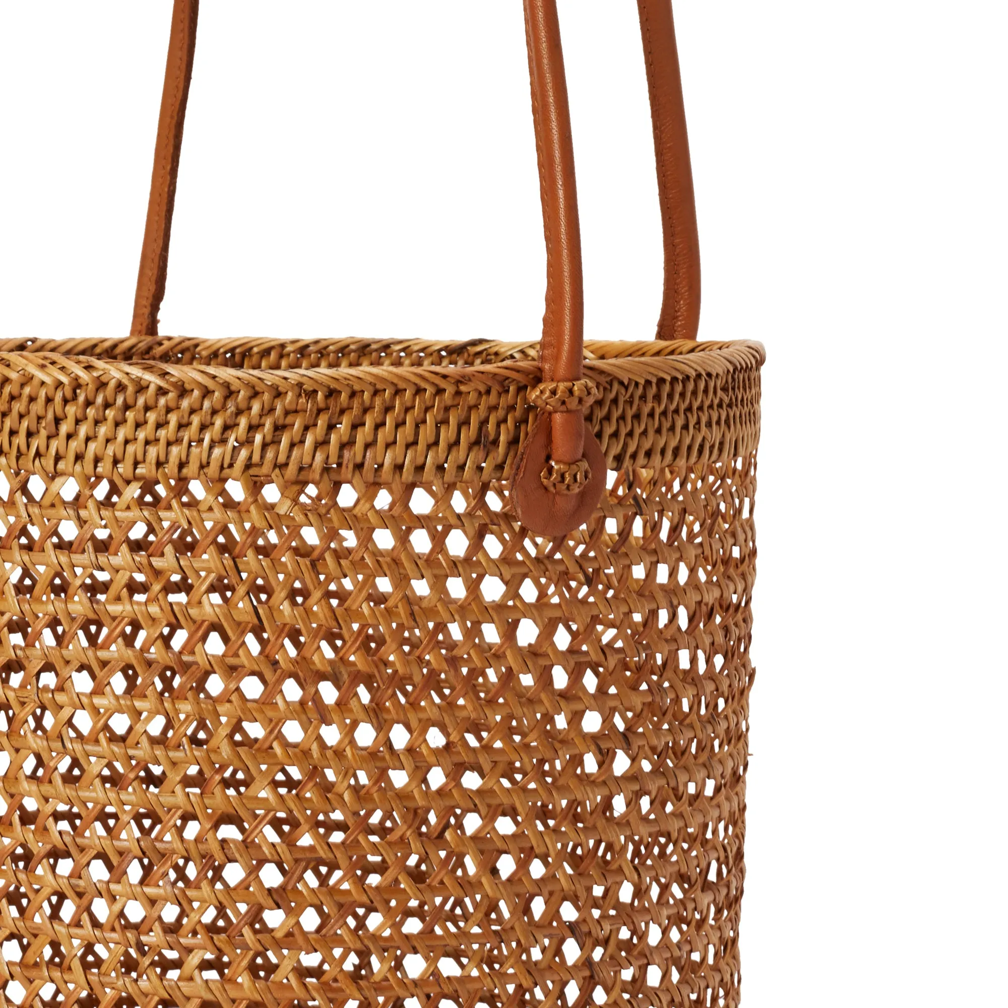 Josephine Rattan Bucket Bag