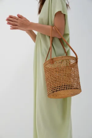 Josephine Rattan Bucket Bag