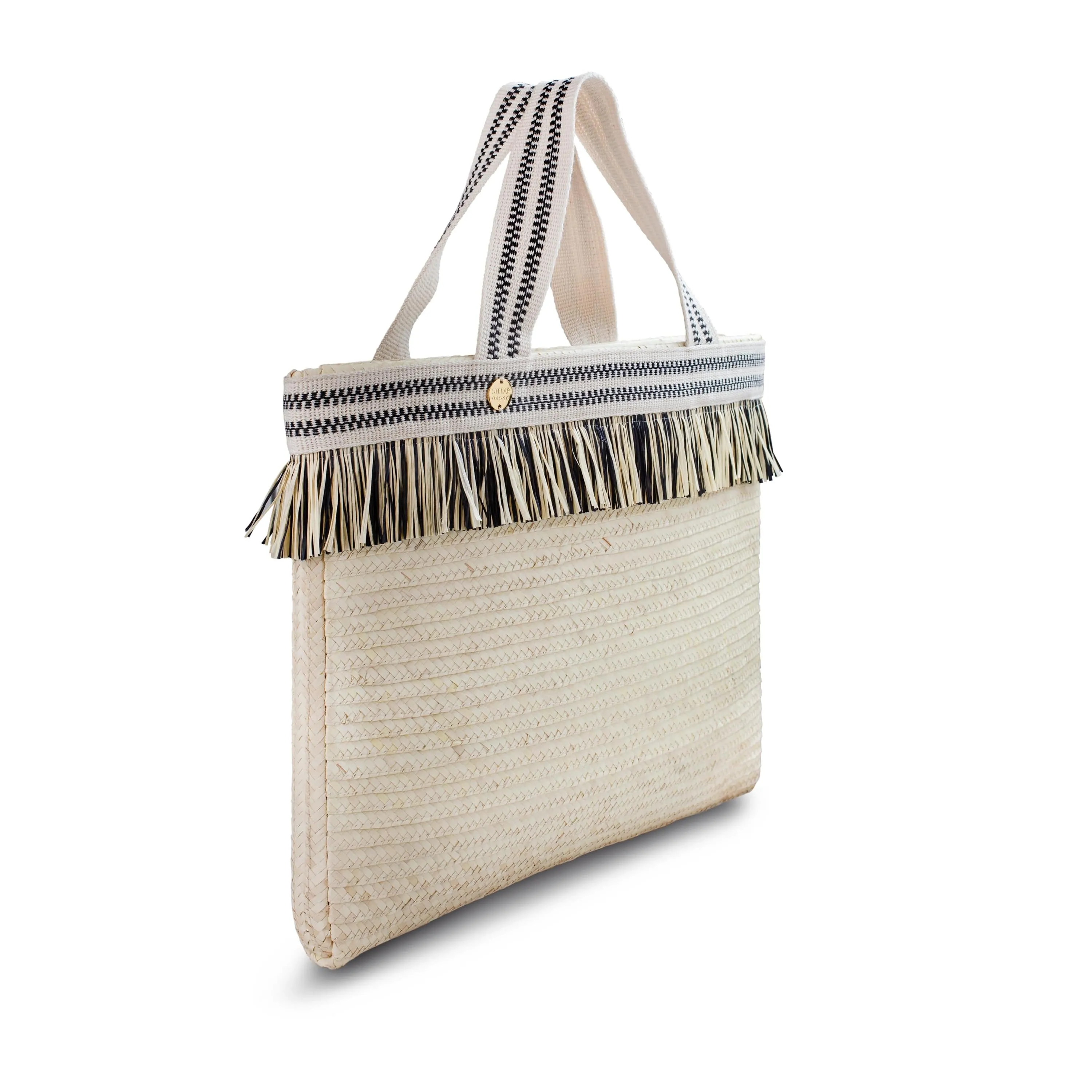 Keramas Handwoven Tote Bag | Natural, Yellow and Black