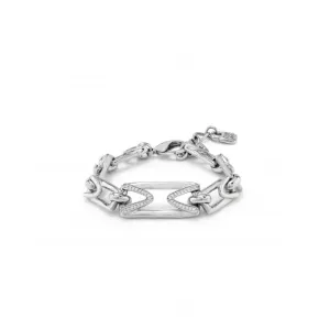 Ladies Brave Silver Medium Impresive Topaz Bracelet PUL2390BLNMTL0M