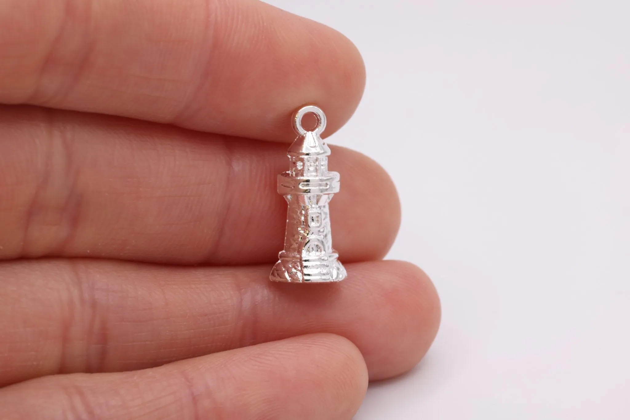 Lighthouse Charm, 925 Sterling Silver, 615