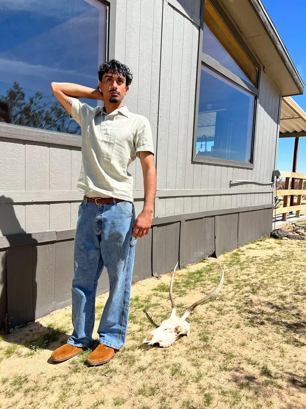 Linen Polo Shirt - Mint