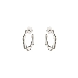 MANDI MINI HOOPS - POLISHED SILVER