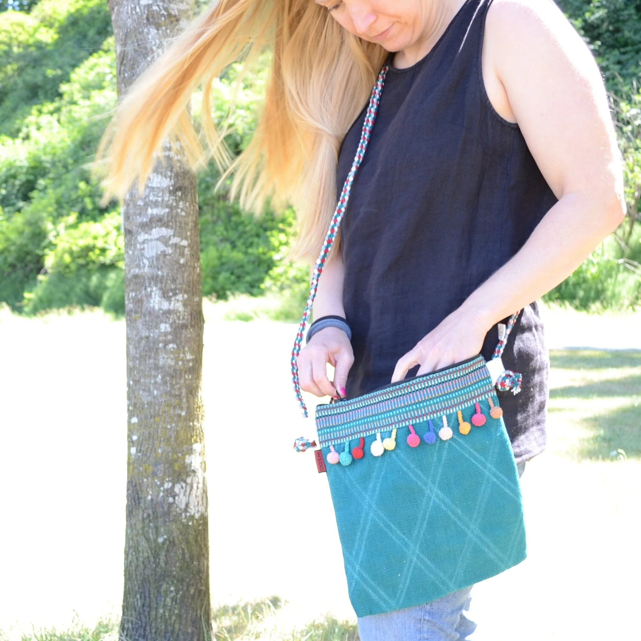 Marble Messenger Bag