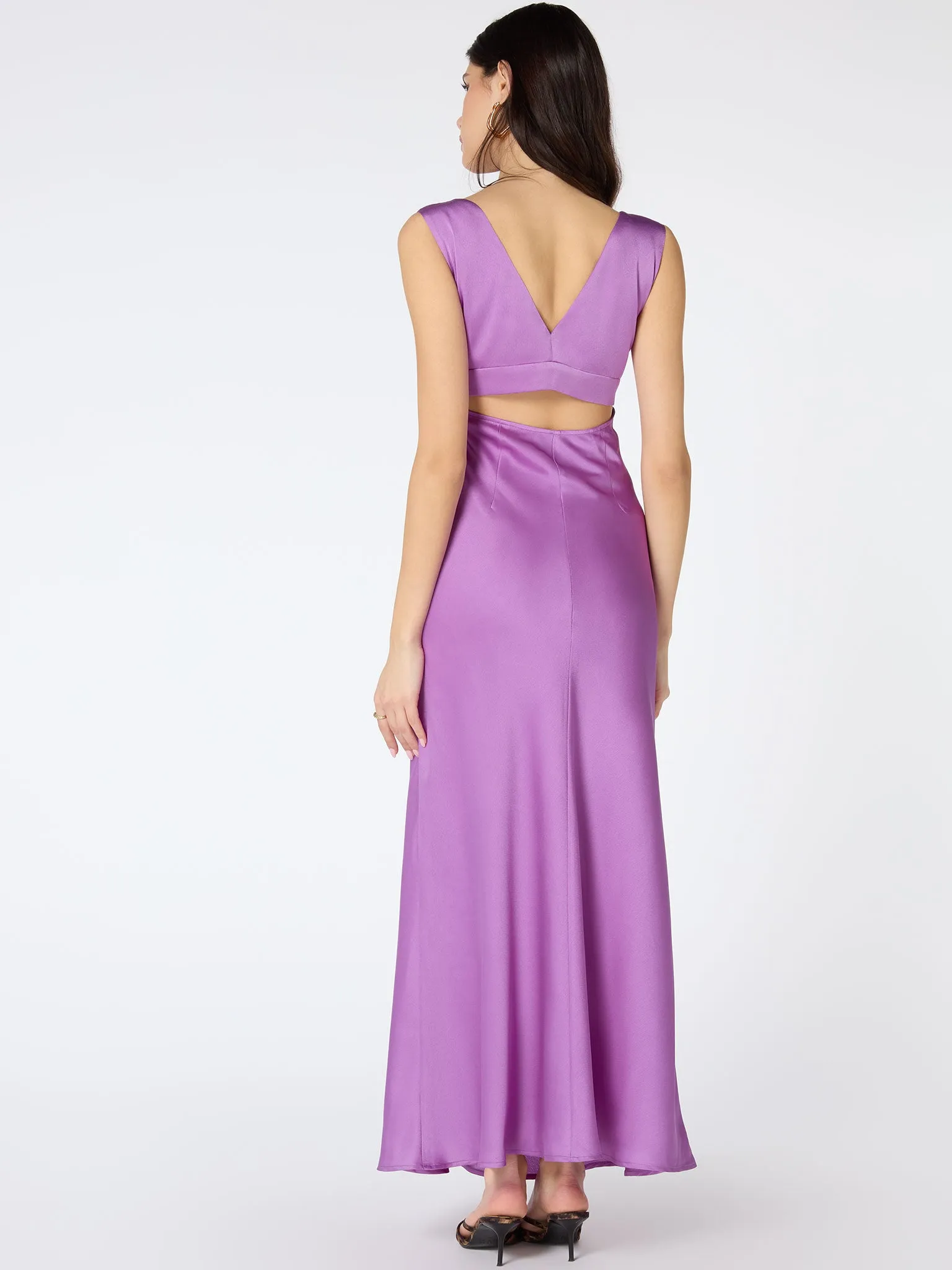 Marilyn Cut Out Dress in Lilac