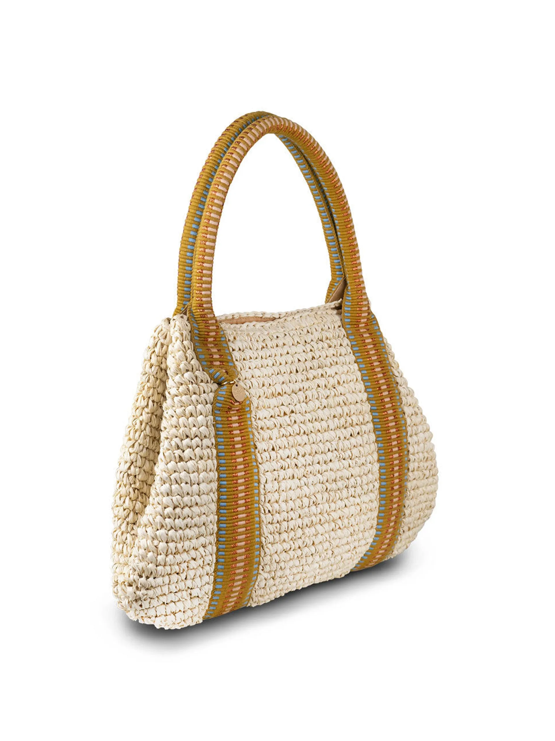 Misool raffia tote bag