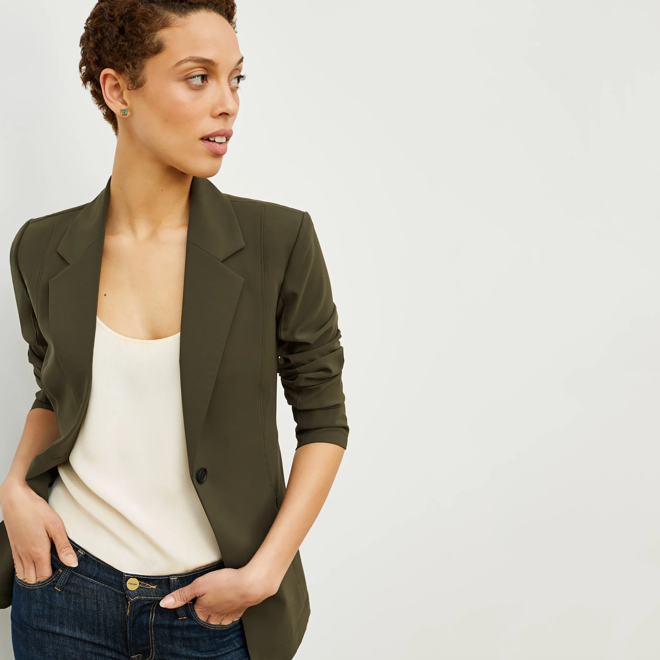 Moreland Travel Blazer - OrigamiTech :: Olive