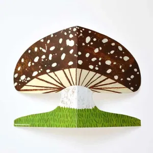 Mortlake Papers Autumn Cap Mushroom Shaped Card